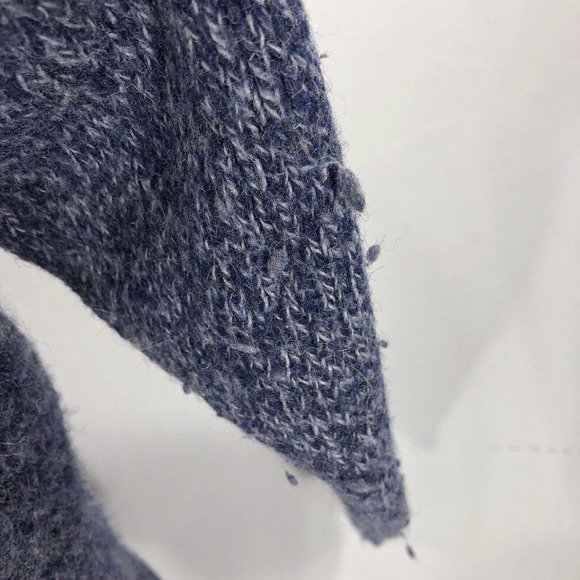 ORVIS SWEATER CARDIGAN LARGE HIGH NECK WOOL BLEND *MISSING 2 BUTTONS LONG SLEEVE - Picture 12 of 15